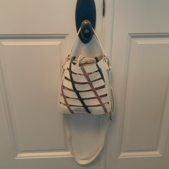 NWOT Mersi Leather Mini Crossbody Bucket Bag - Picture 1 of 4
